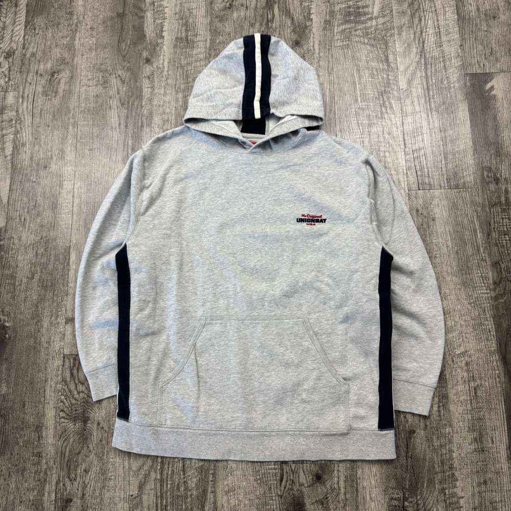 Vintage Y2K 2000's Essential Union Bay Striped Hoodie Sz L